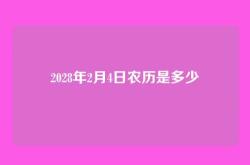 2028年2月4日农历是多少