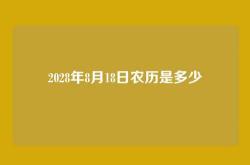 2028年8月18日农历是多少