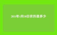 2034年4月30日农历是多少