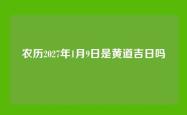 农历2027年1月9日是黄道吉日吗