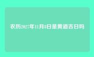 农历2027年11月8日是黄道吉日吗