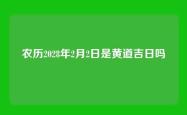 农历2028年2月2日是黄道吉日吗