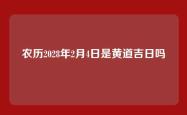 农历2028年2月4日是黄道吉日吗