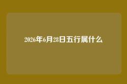 2026年6月28日五行属什么