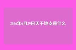 2026年6月29日天干地支是什么