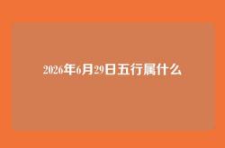 2026年6月29日五行属什么