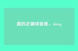 晟的正确读音是，shèng
