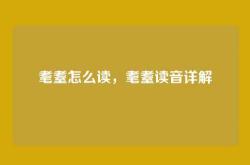 耄耋怎么读，耄耋读音详解