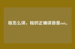 梭怎么读，梭的正确读音是suō。