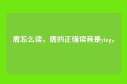 膺怎么读，膺的正确读音是yīng。