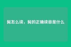髯怎么读，髯的正确读音是什么
