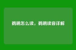 鹈鹕怎么读，鹈鹕读音详解