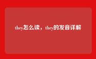 they怎么读，they的发音详解