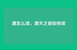 湮怎么读，湮灭之音如何读