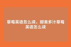 草莓英语怎么读，甜美多汁草莓英语怎么读