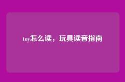 toy怎么读，玩具读音指南