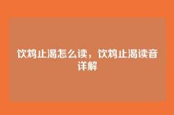 饮鸩止渴怎么读，饮鸩止渴读音详解
